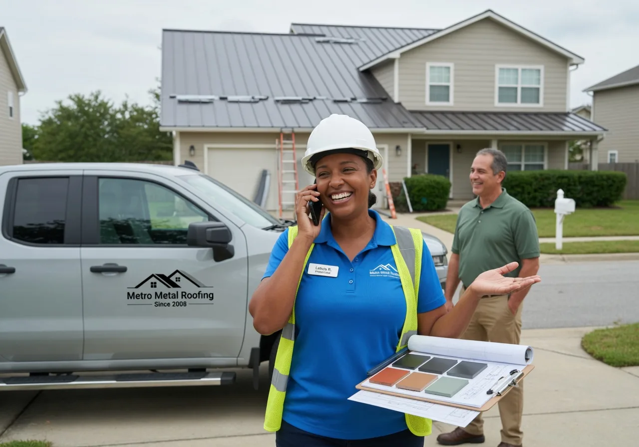 Storm Damage Metal Roof Repair in Lansford, PA